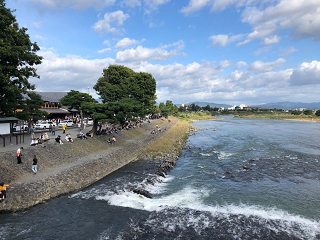 渡月橋からの景色